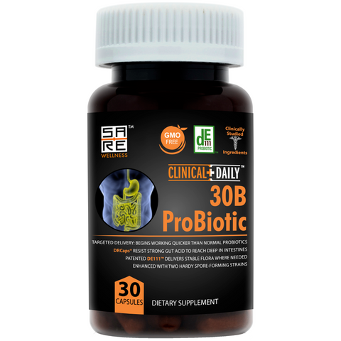 Image of CLINICAL DAILY Vegan 30 Billion Probiotic Supplement For Women and Men from CLINICAL DAILY by SaRe Wellness