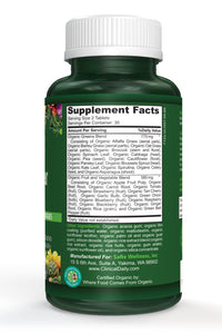 CLINICAL DAILY Raw Power Greens Organic USDA Tablets