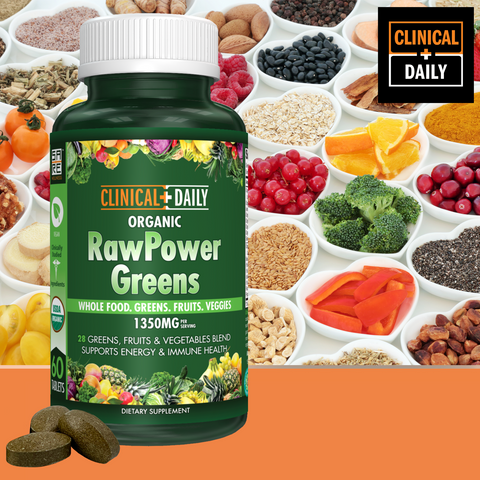 Image of CLINICAL DAILY Raw Power Greens Organic USDA Tablets