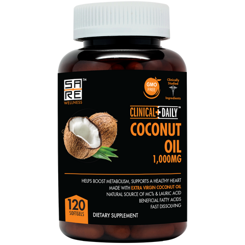 Image of CLINICAL DAILY Organic Coconut Oil Supplement from CLINICAL DAILY by SaRe Wellness