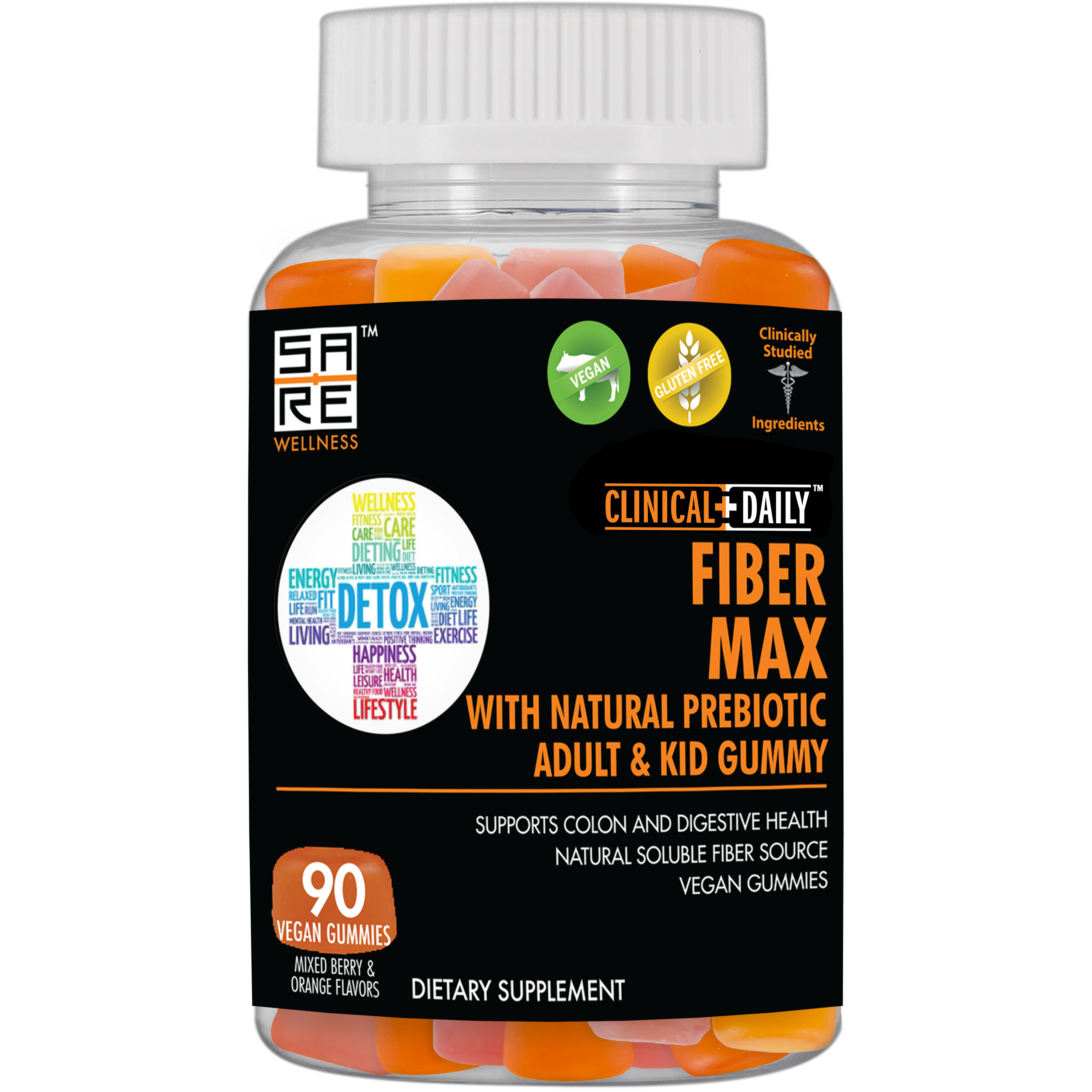 CLINICAL DAILY Regular Cleanse Vegan Fiber Max Gummy from CLINICAL DAILY by SaRe Wellness