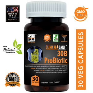CLINICAL DAILY Vegan 30 Billion Probiotic Supplement For Women and Men from CLINICAL DAILY by SaRe Wellness