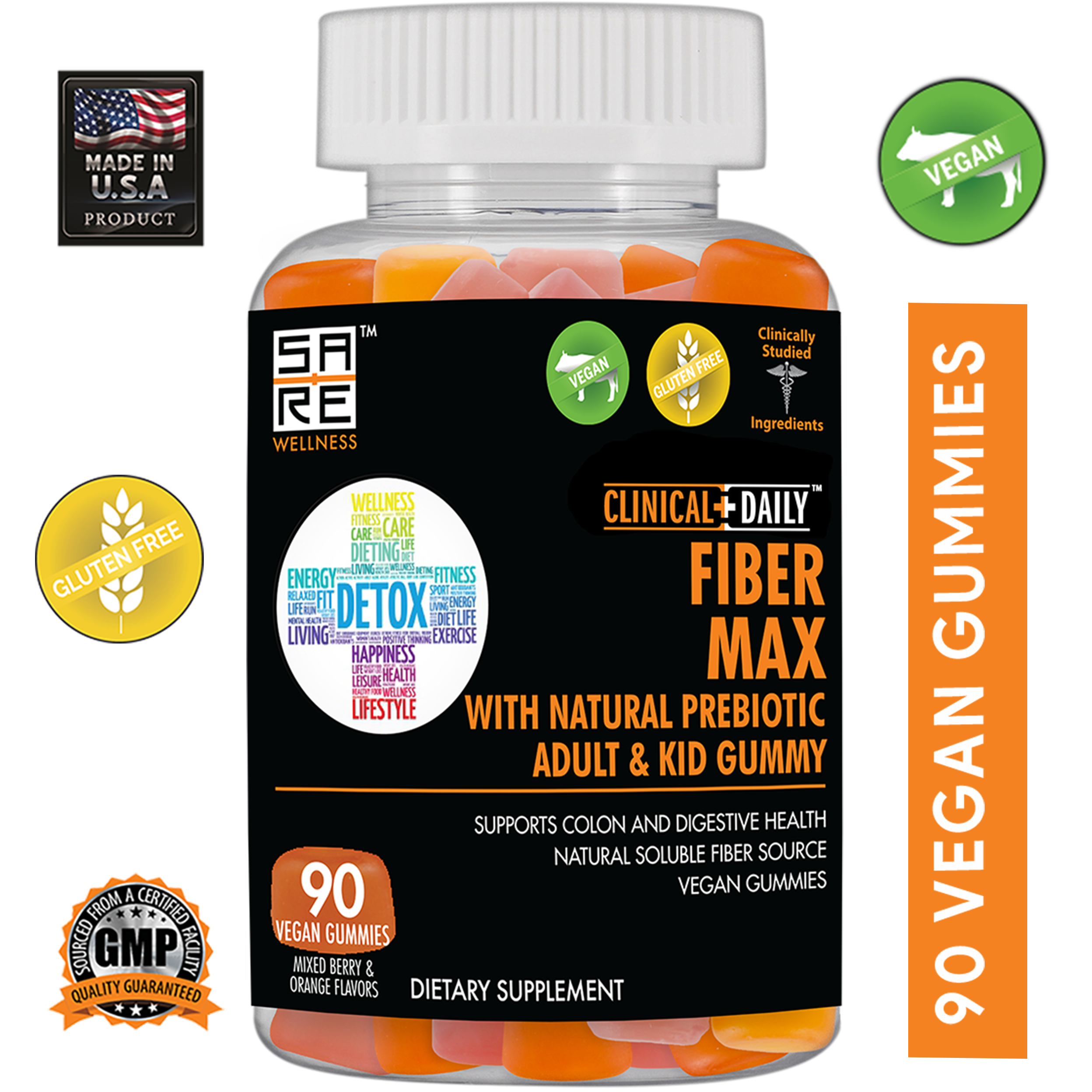 CLINICAL DAILY Regular Cleanse Vegan Fiber Max Gummy from CLINICAL DAILY by SaRe Wellness