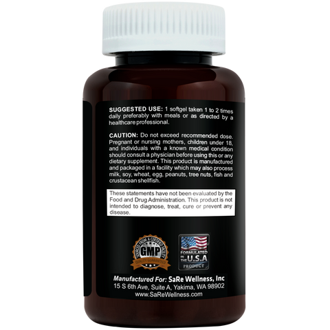 Image of CLINICAL DAILY Vegan Omega 3-6-9 + DHA Gummy OR SOFTGEL Form Omega + EPA + DHA Liquid Fish Oil from CLINICAL DAILY by SaRe Wellness